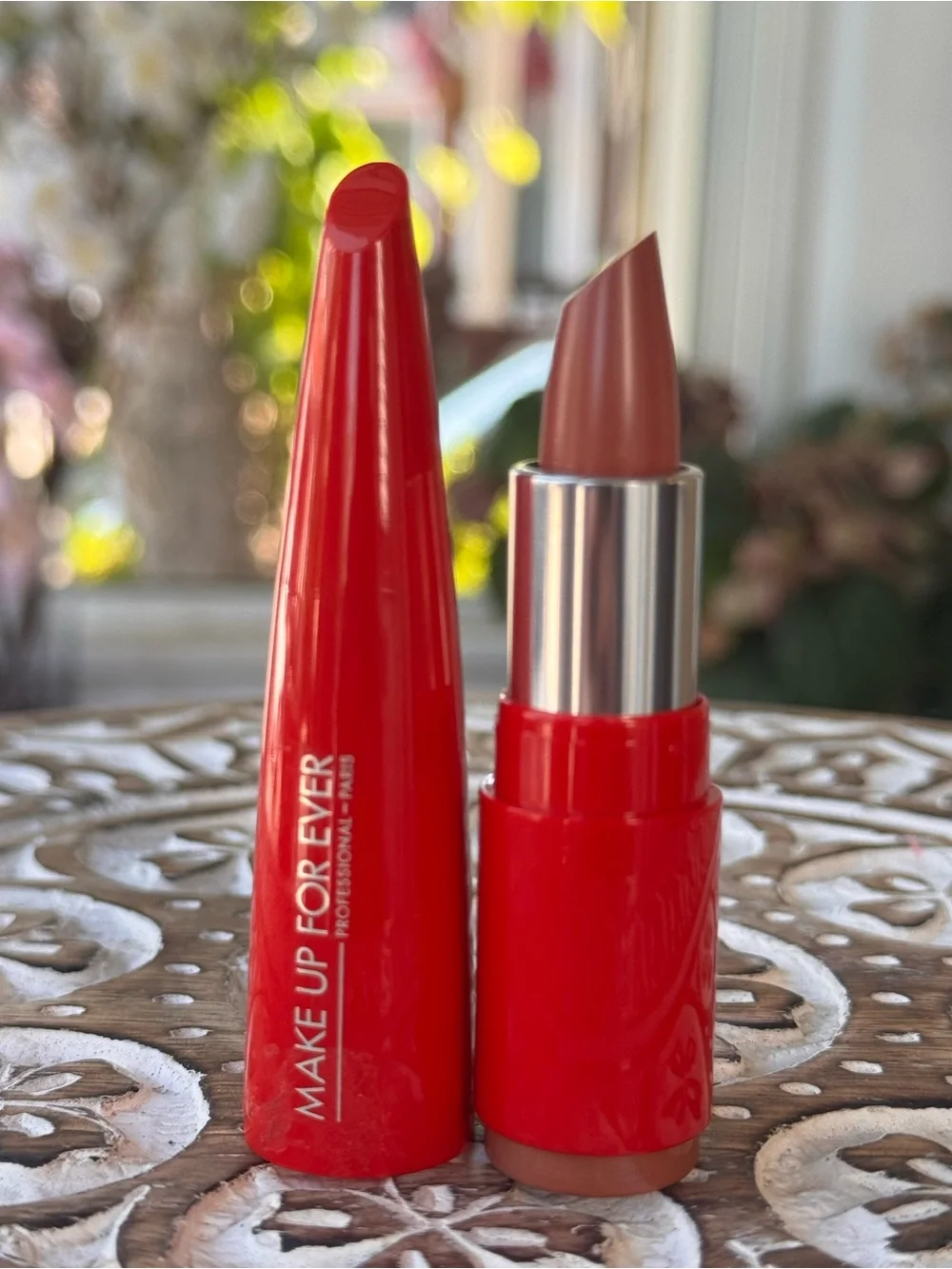 Makeup Forever Rouge Artist Shine On Lipstick 130 Jubilant Caramel FULL Size